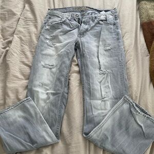 American Eagle outfitters gray wash jeans